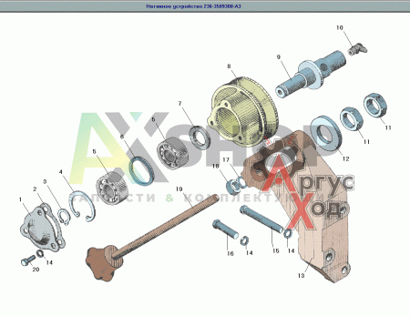 236-3509300-А3 Натяжное устройтво ремня компрессора